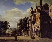 Jan van der Heyden Gothic churches oil painting reproduction